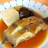 カレイと豆腐と椎茸の煮付け